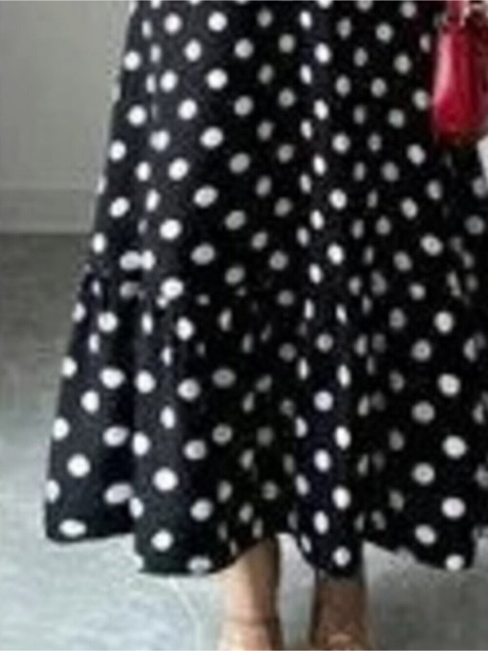 Polka Dot Tie Strap Maxi Dress